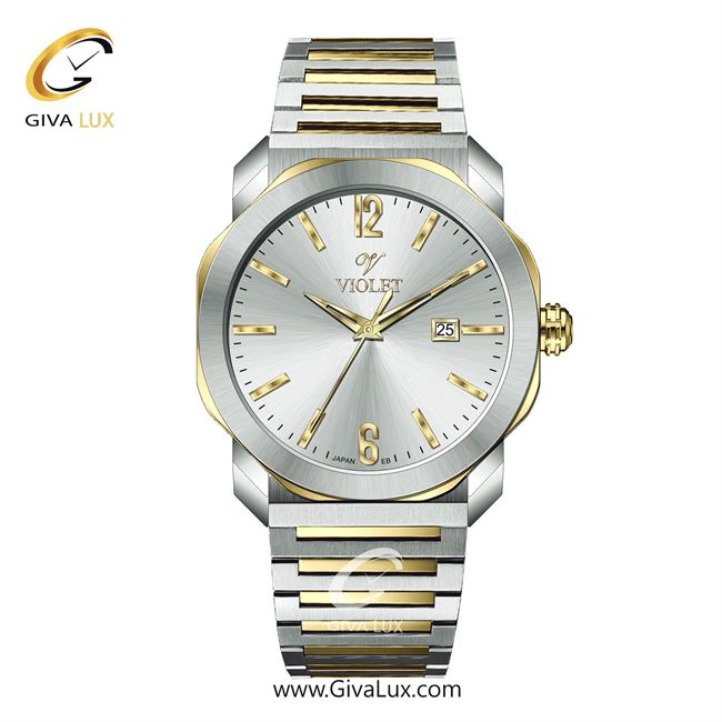 ساعت مچی اورجینال مردانه ویولت VIOLET طلایی-نقره ای | نقره ای-طلایی| نقره ای| کد رفرنس 0627/2